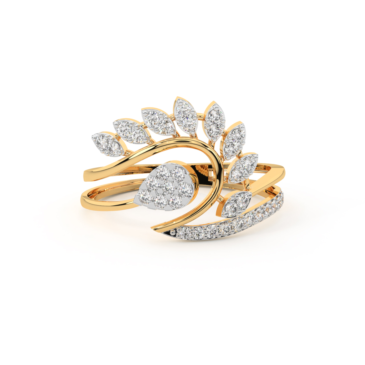 Bloom in Retro Diamond Ring