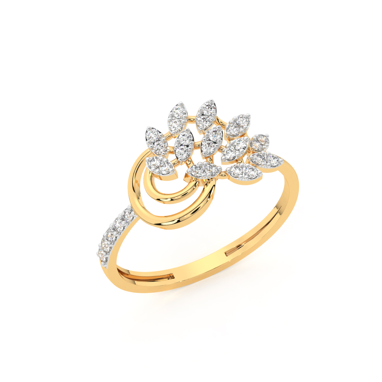 Twinkling Charming Diamond Ring