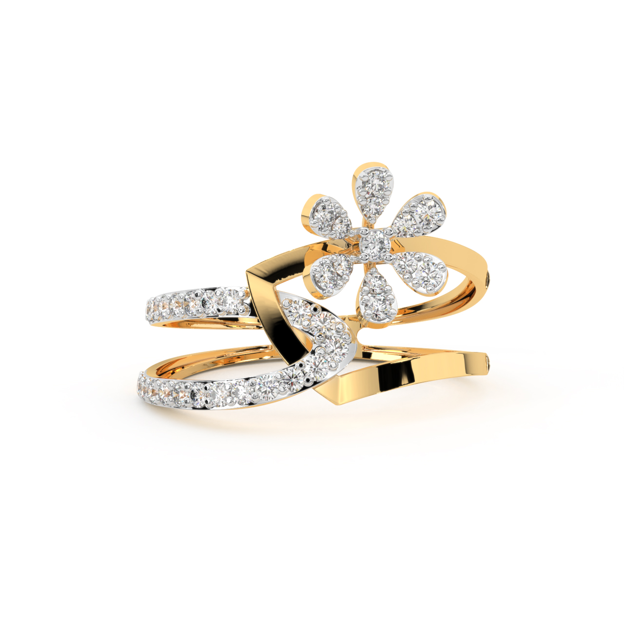 Dazzling Daisy Diamond Ring