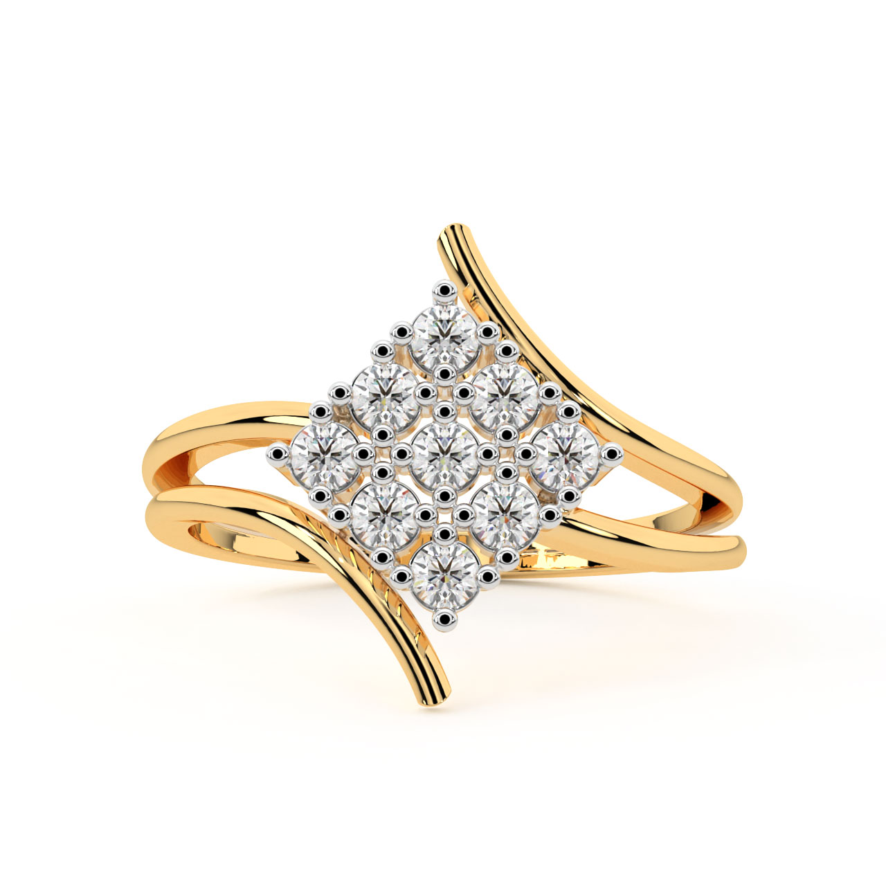 Amida Round Diamond Engagement Ring