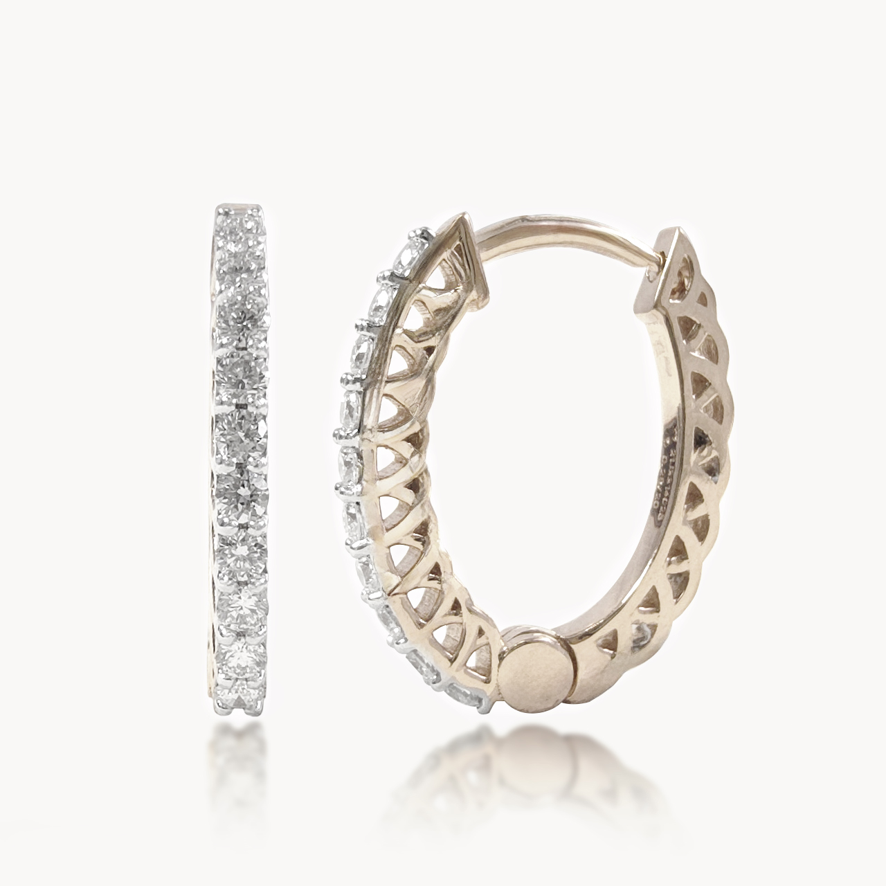 Linear Radiance Diamond Earings