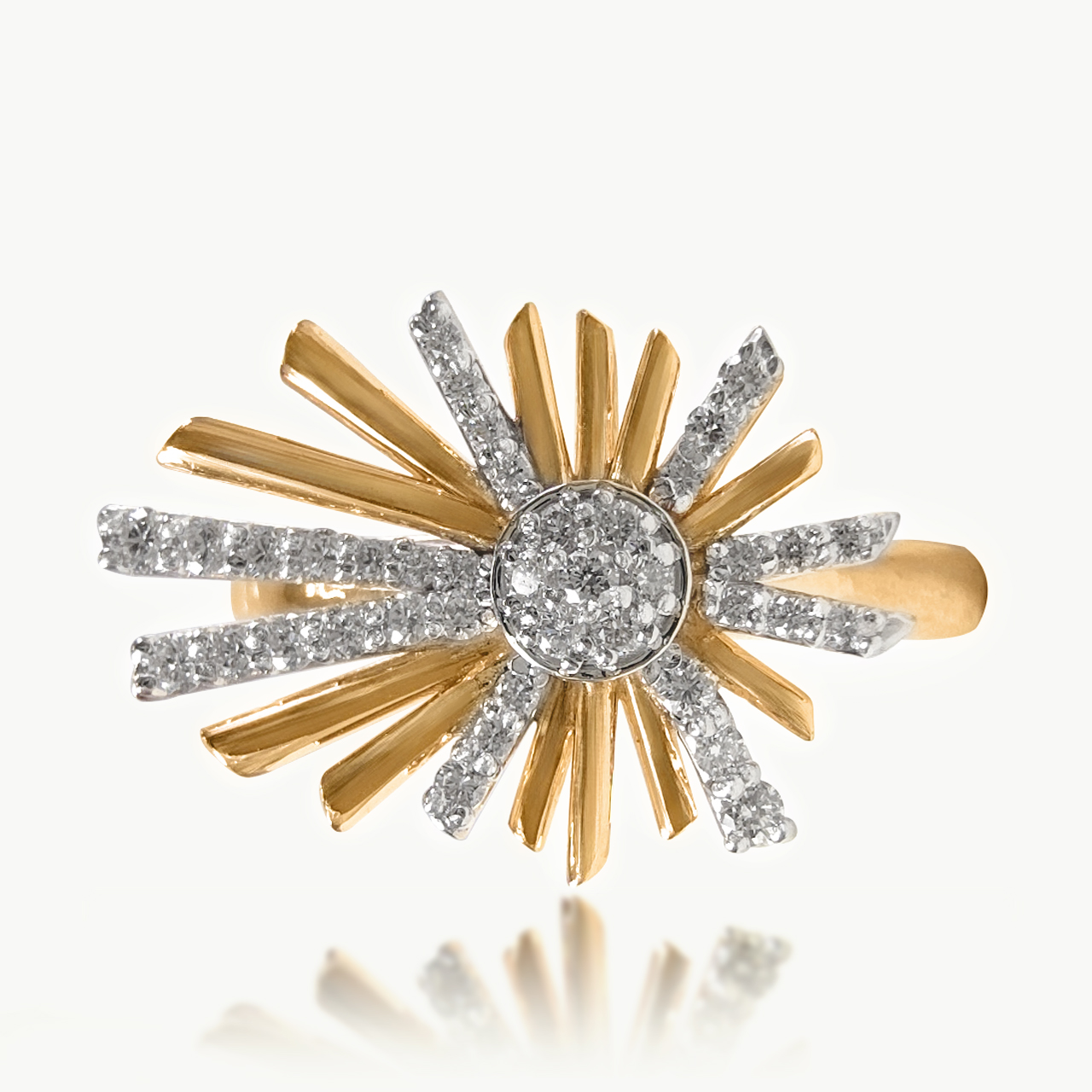 Sparkling Diamond Cocktail Ring