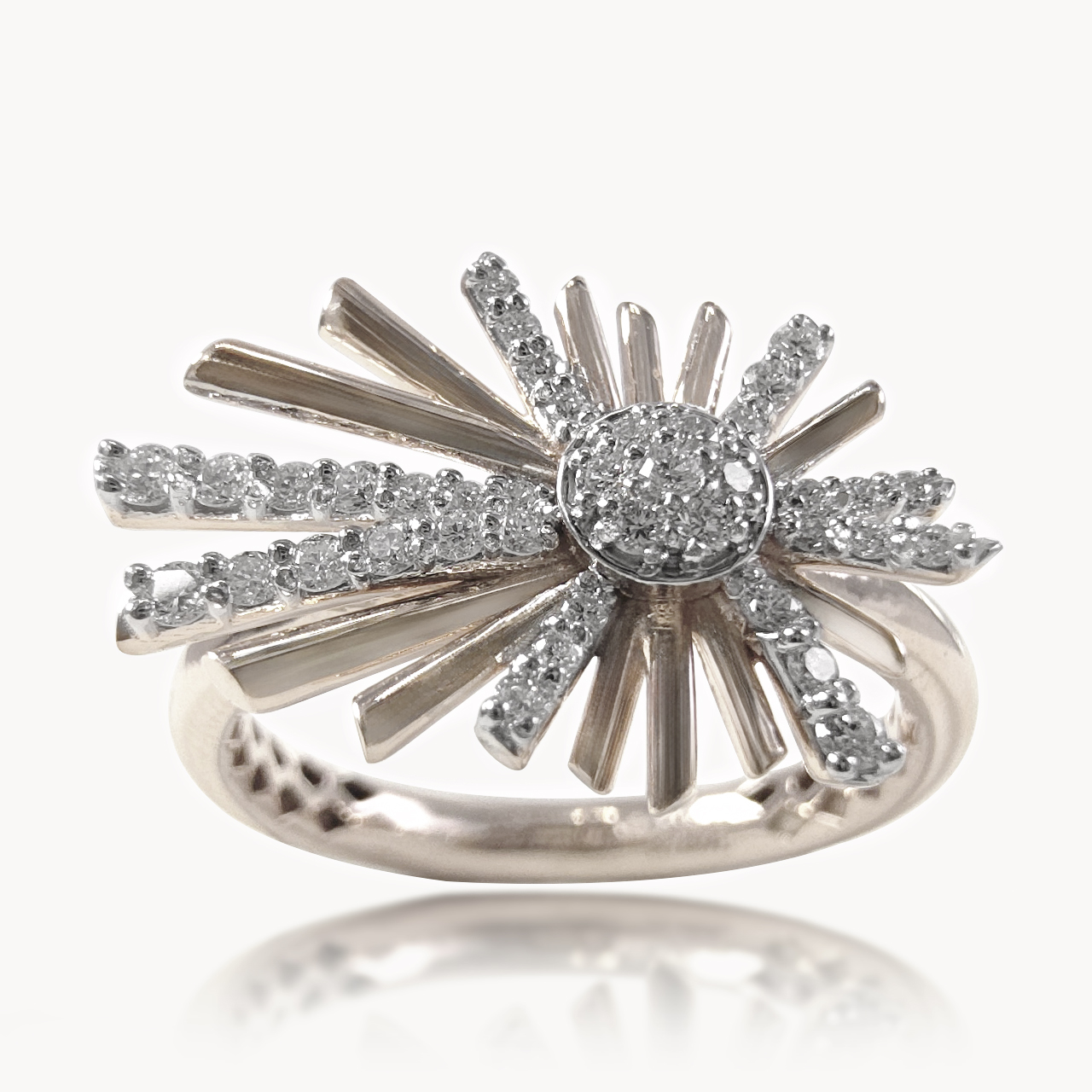 Sparkling Diamond Cocktail Ring