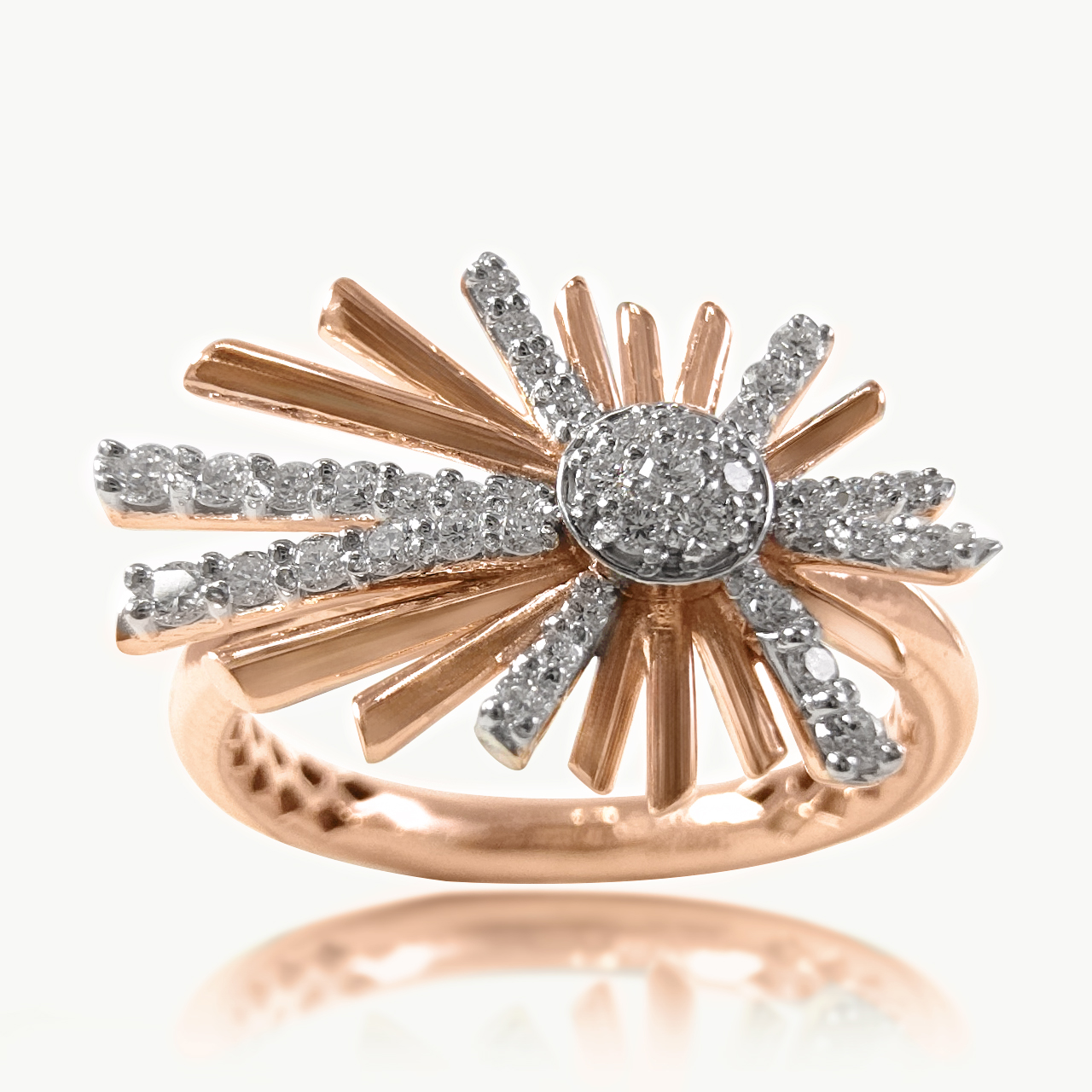 Sparkling Diamond Cocktail Ring