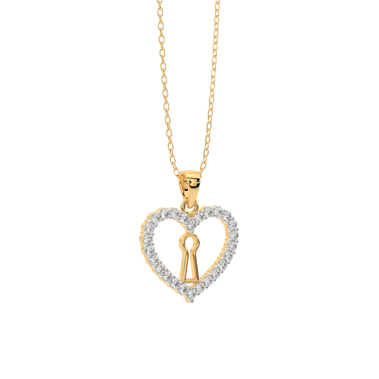 diamond heart shaped walmart gold heart necklace