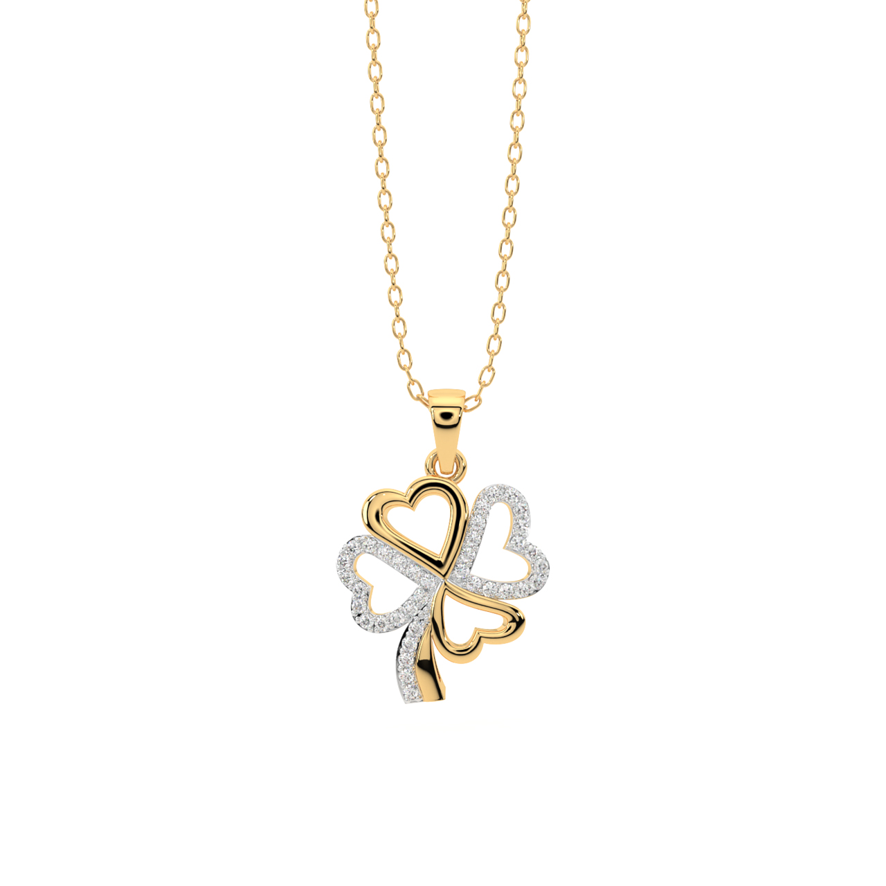 Flower Heart charm necklace – Wright & Teague