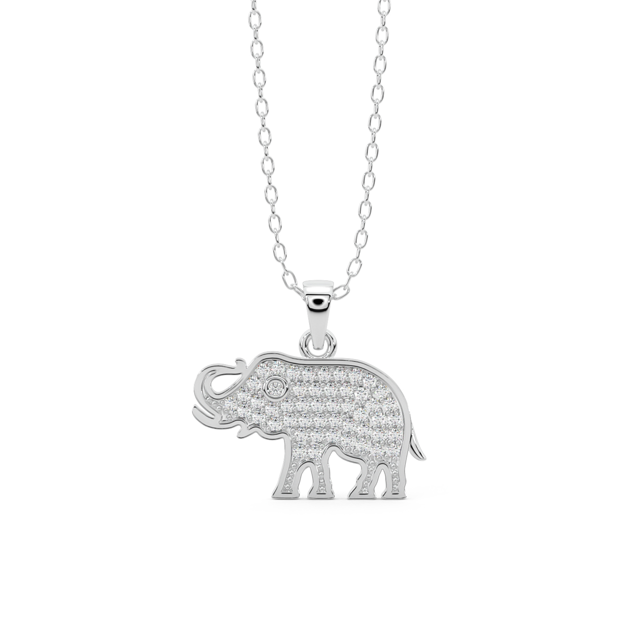Buy Baby Elephant Diamond Pendant Online