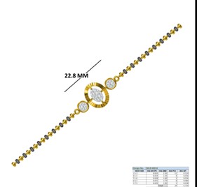 Oval Circular Diamond Bracelet