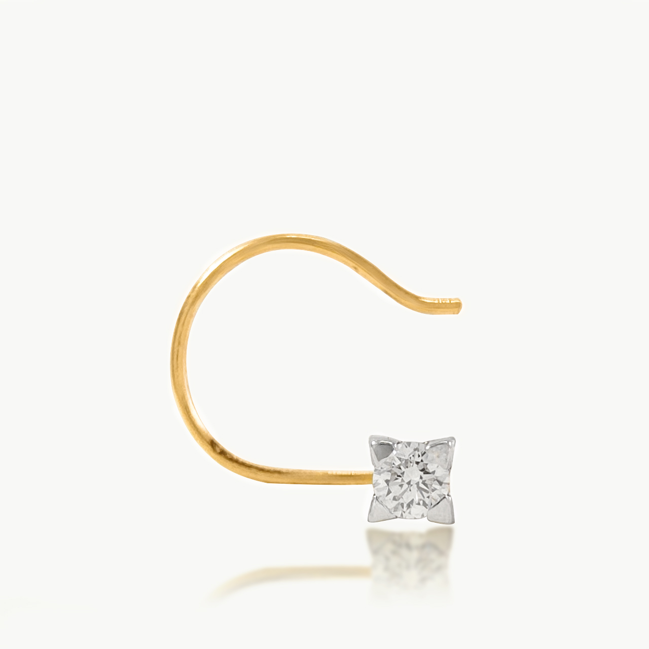 Prism Point Diamond Nosepin