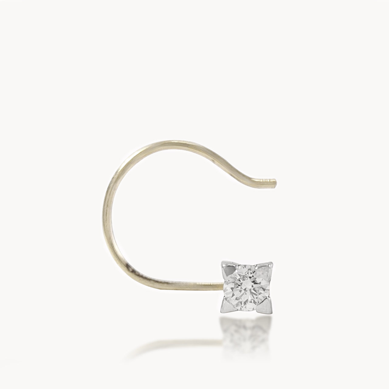Prism Point Diamond Nosepin