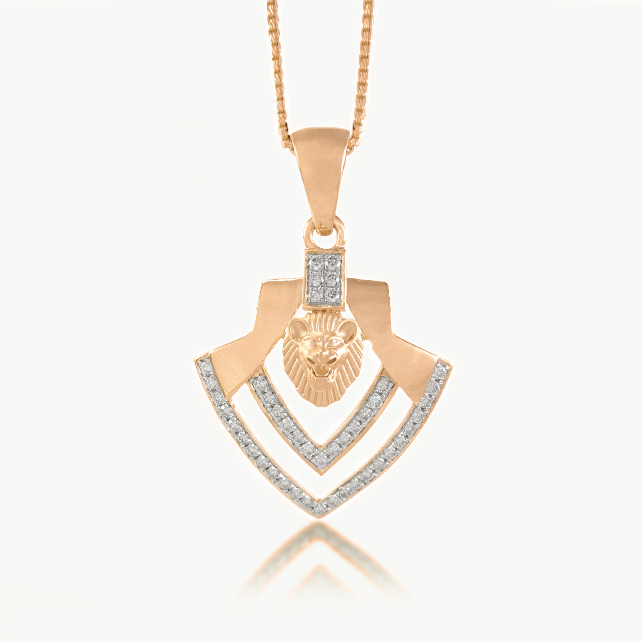 Arya Lion Diamond Pendant