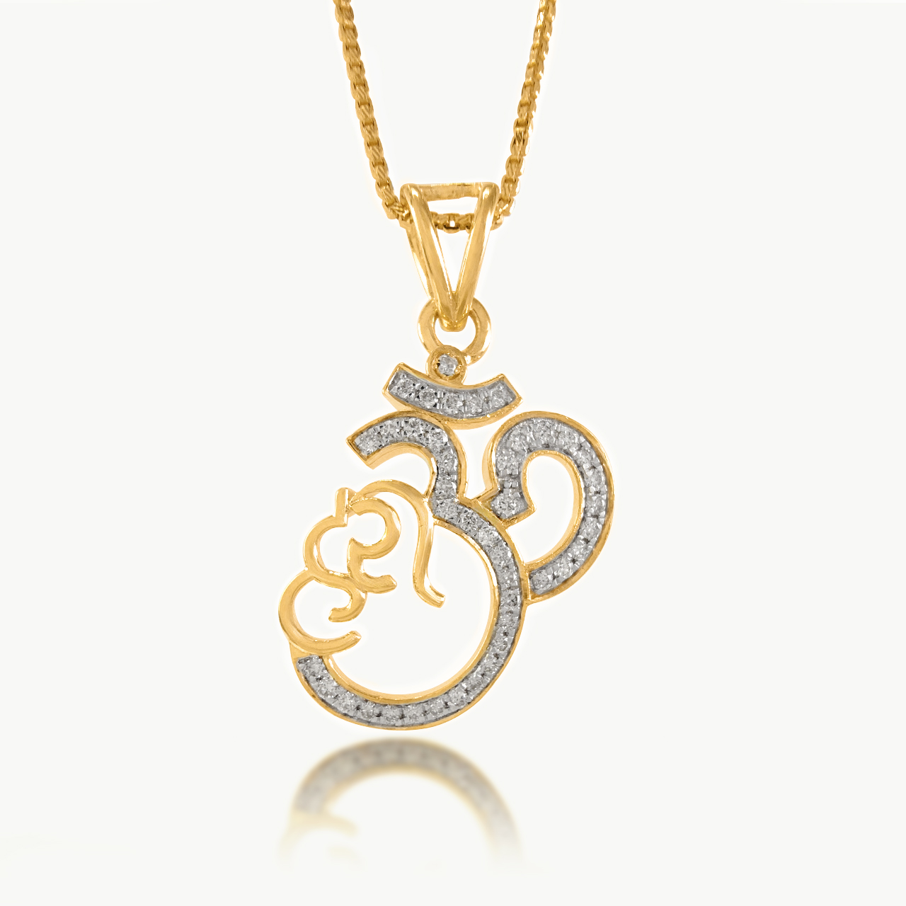 Omkar Diamond Pendant