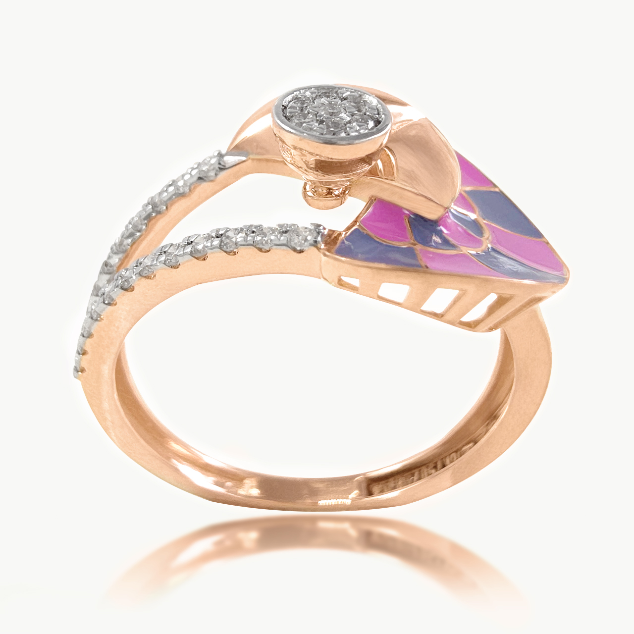 Lunar Glow Diamond Ring