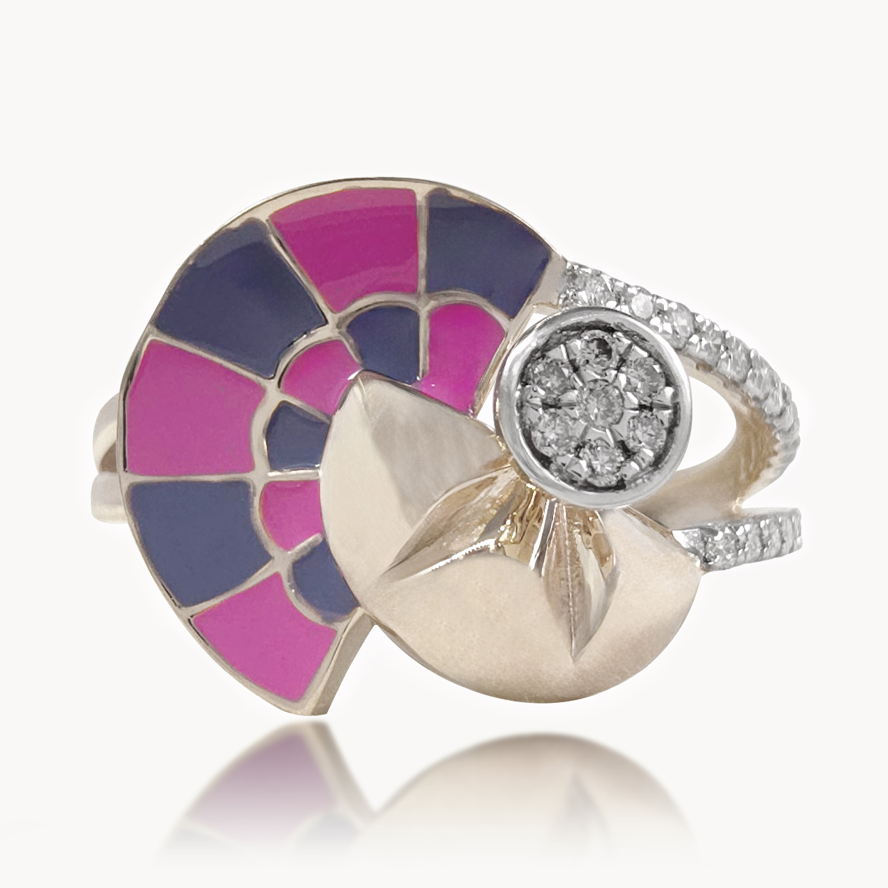 Lunar Glow Diamond Ring