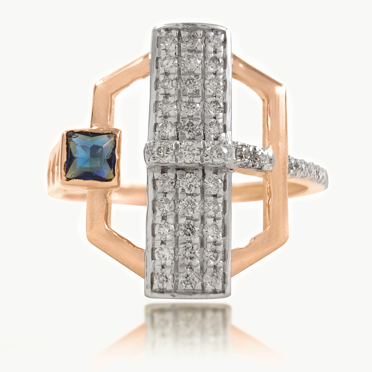 Eclipse Edge Diamond Ring