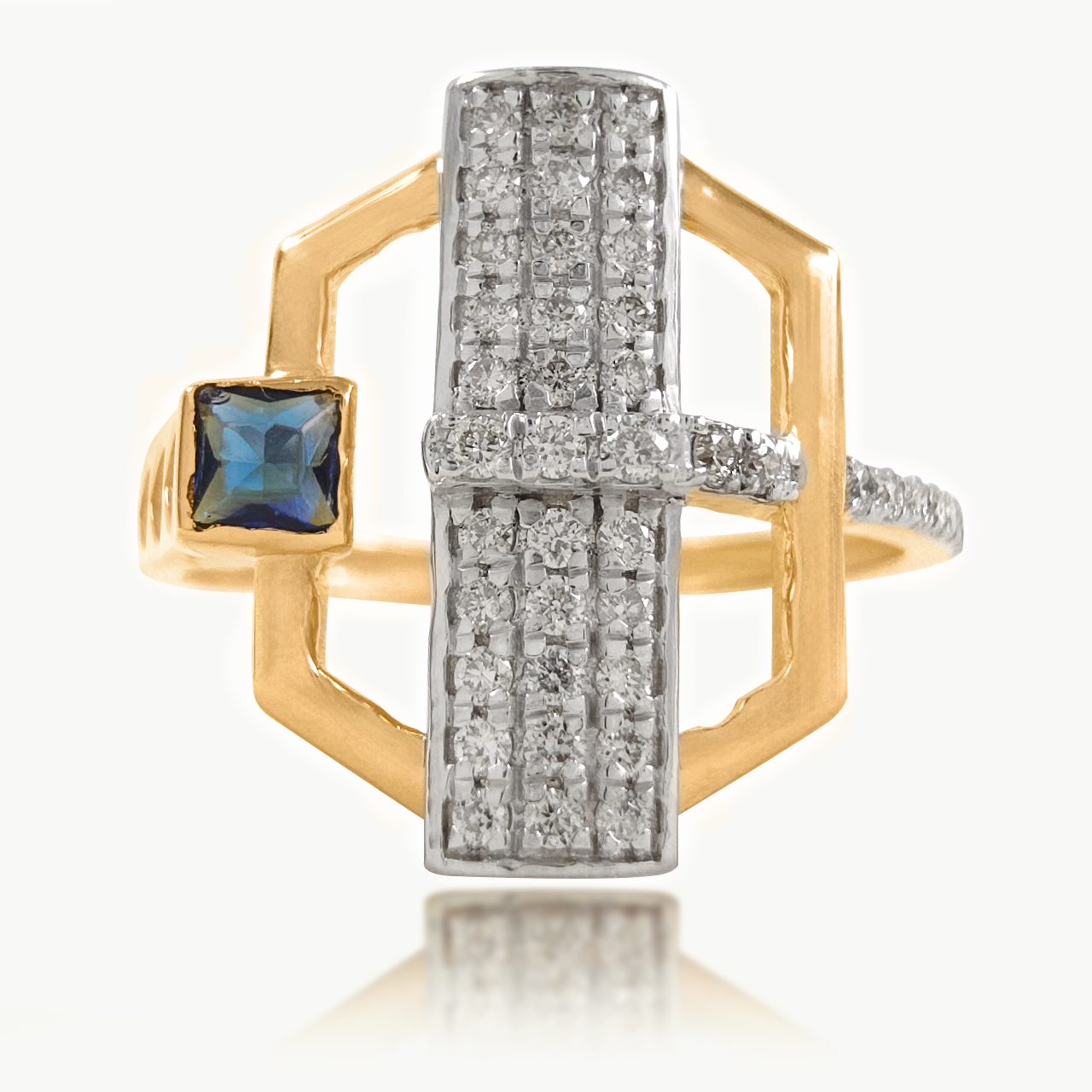 Eclipse Edge Diamond Ring