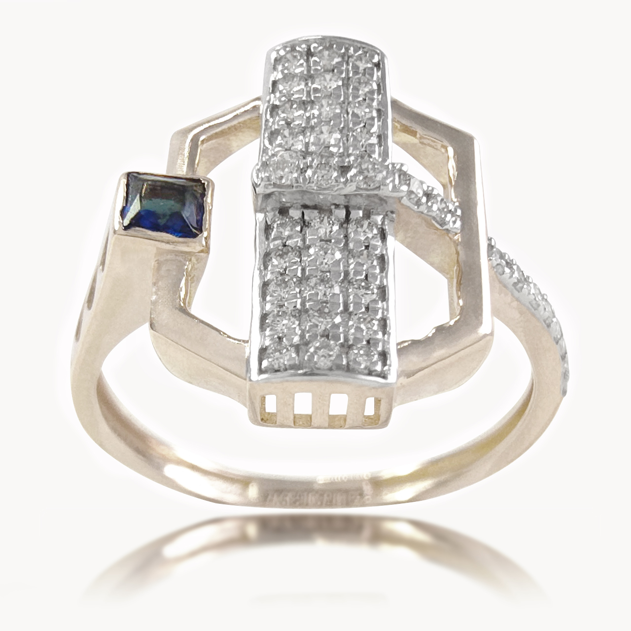 Eclipse Edge Diamond Ring