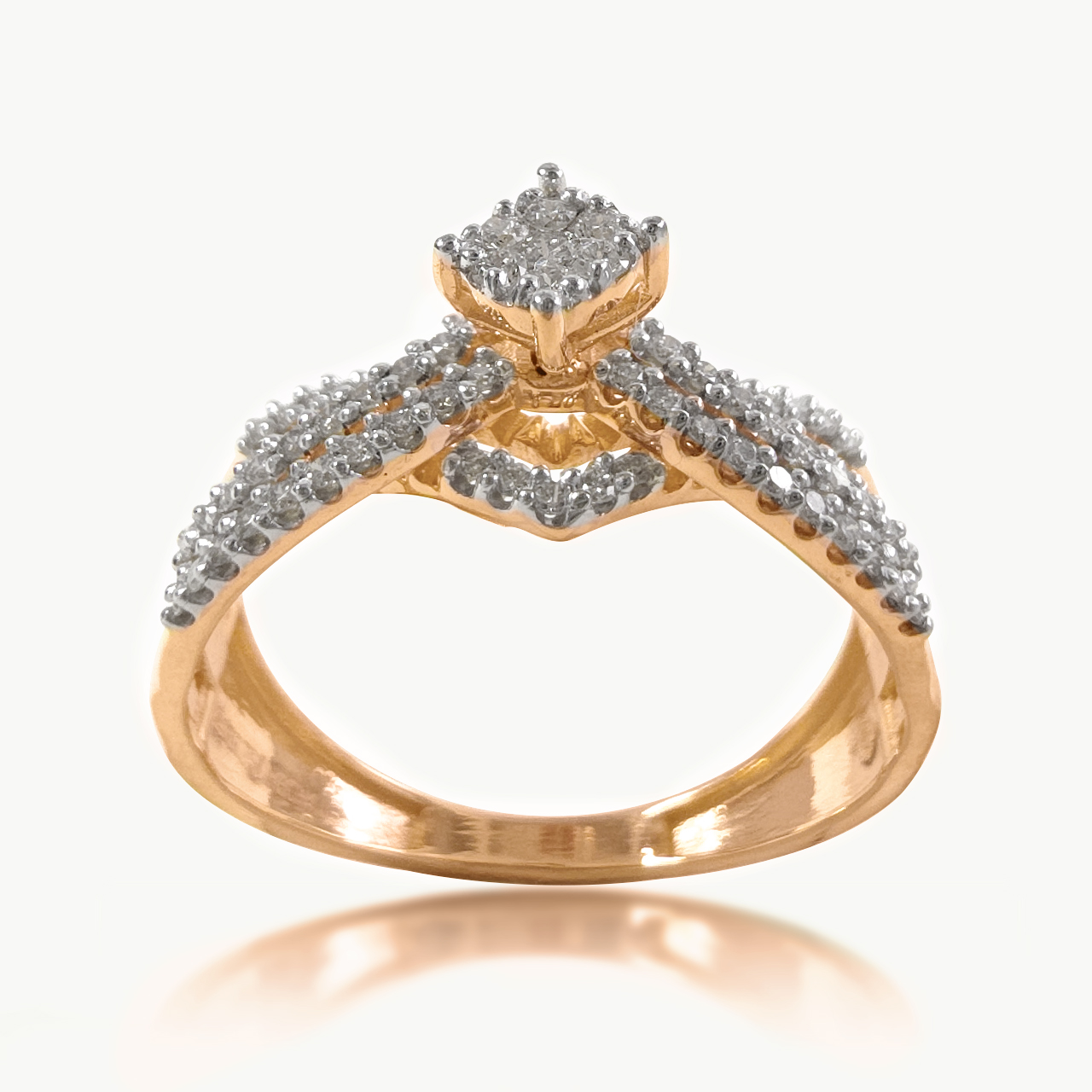 Regal Knot Diamond Ring