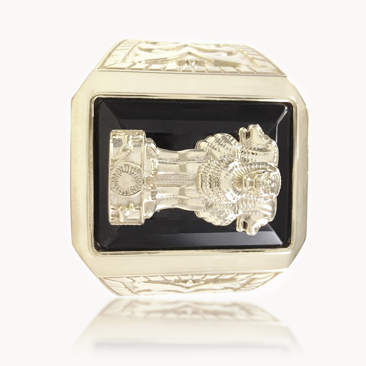 Rajmudra Plain Gold Ring