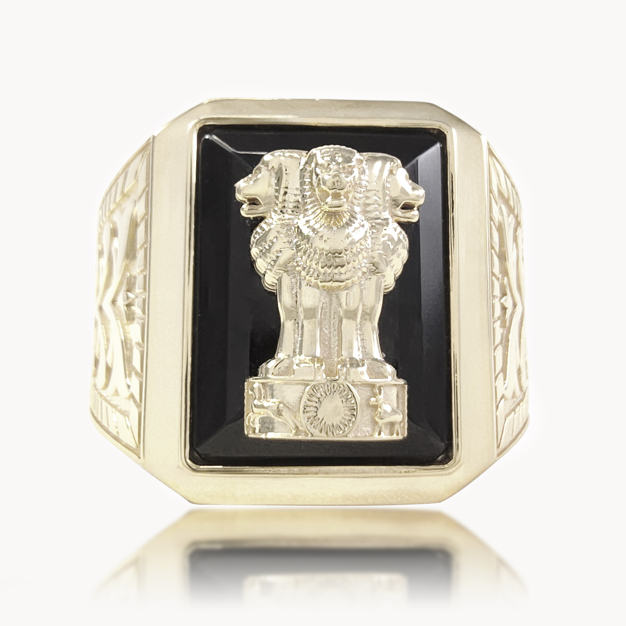 Rajmudra Plain Gold Ring