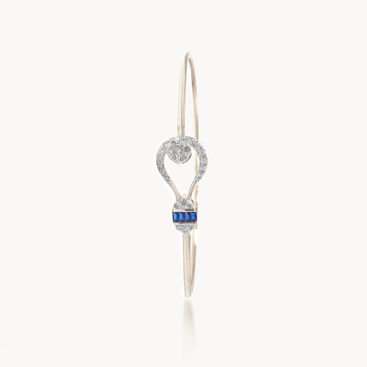 Blue Stone Design Diamond Bracelet