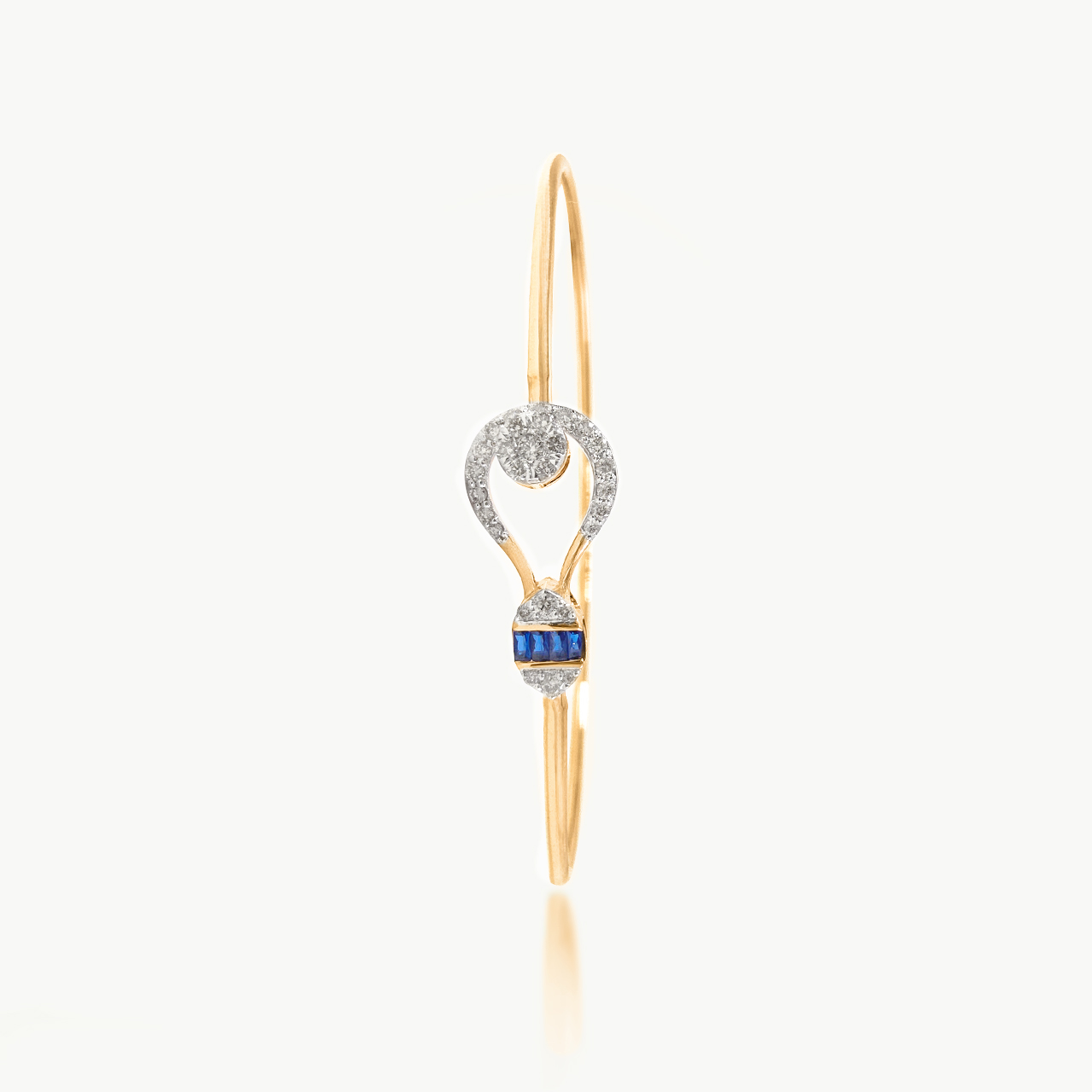 Blue Stone Design Diamond Bracelet