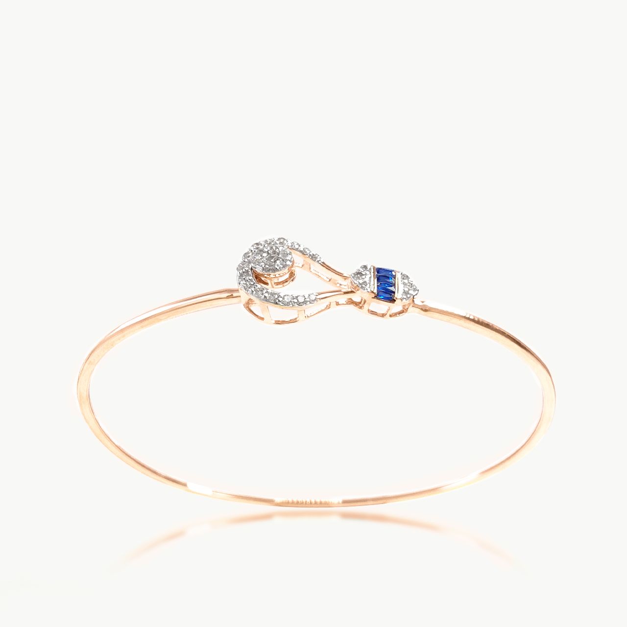 Blue Stone Design Diamond Bracelet