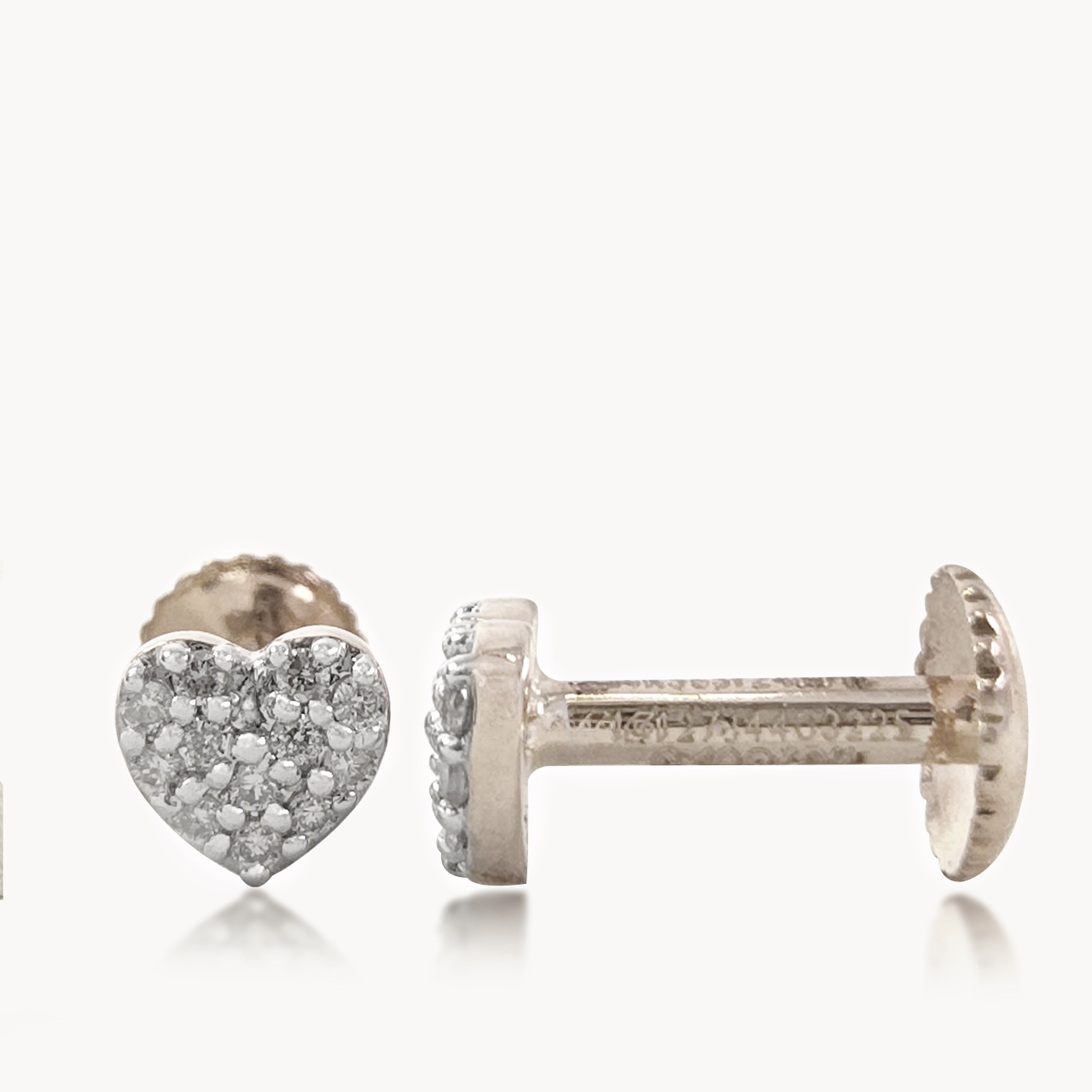 Heart Bling Diamond Earings