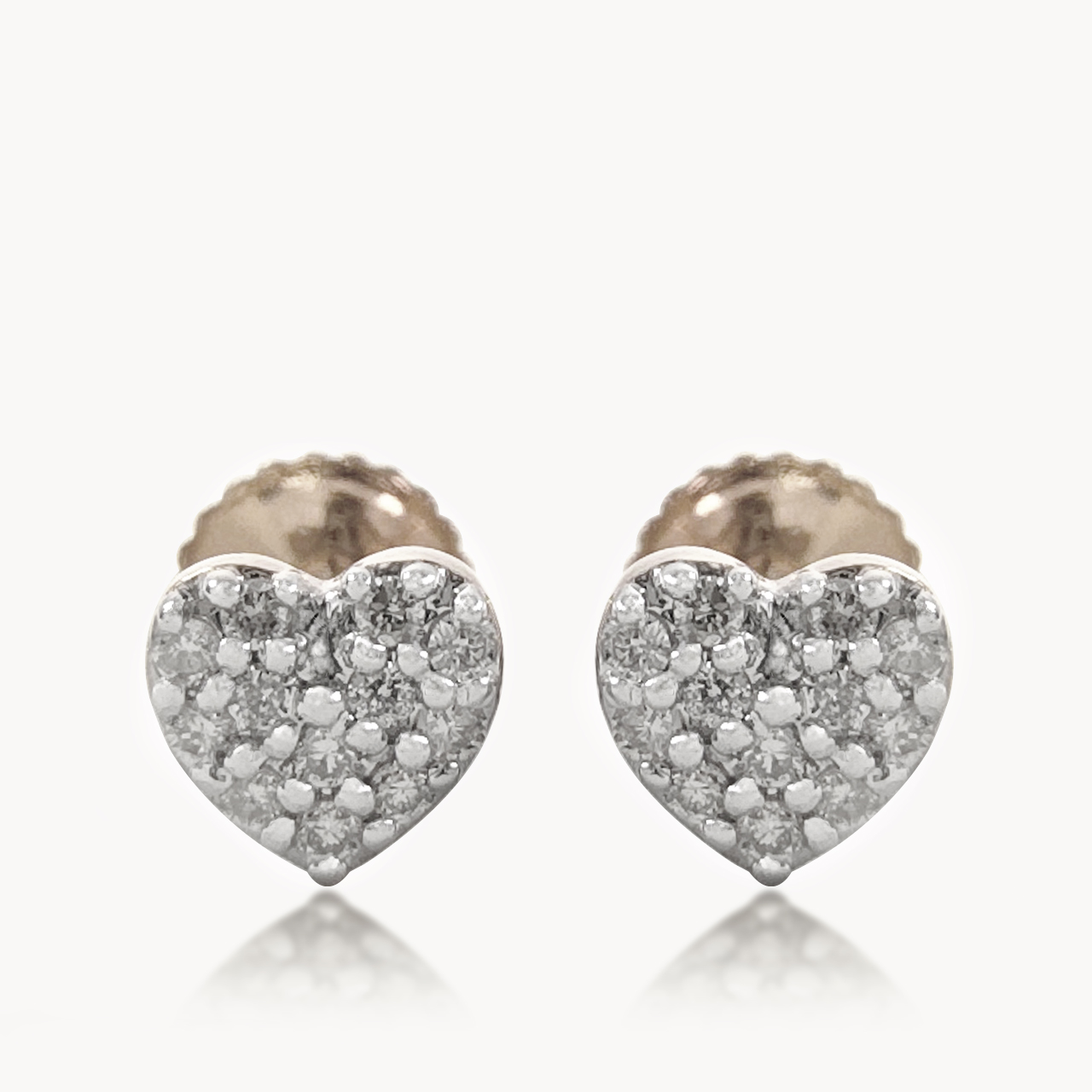 Heart Bling Diamond Earings