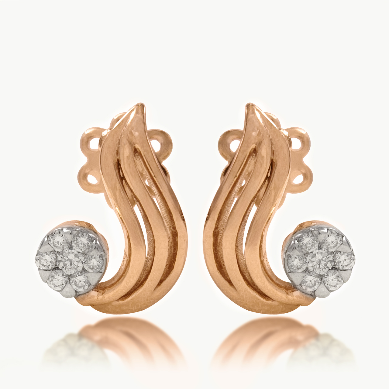 Lyric Curve Diamond Studs