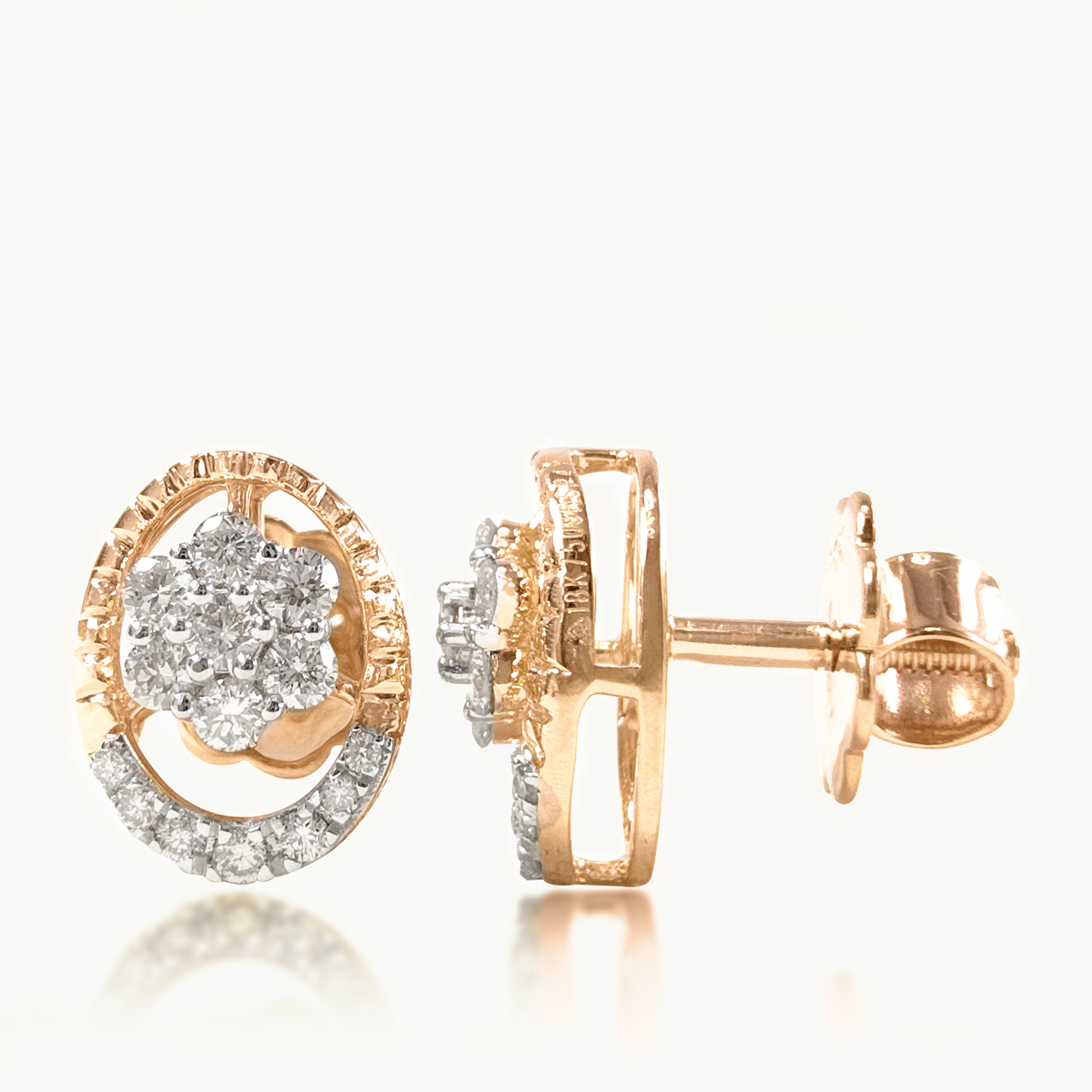 Trinity Glimmer Diamond Studs