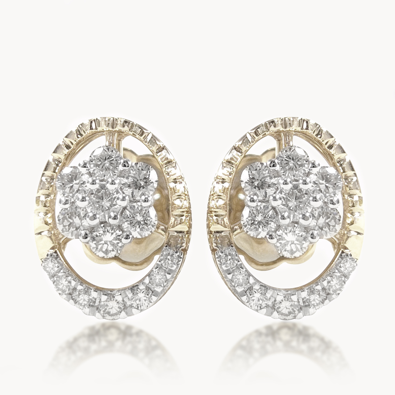 Trinity Glimmer Diamond Studs