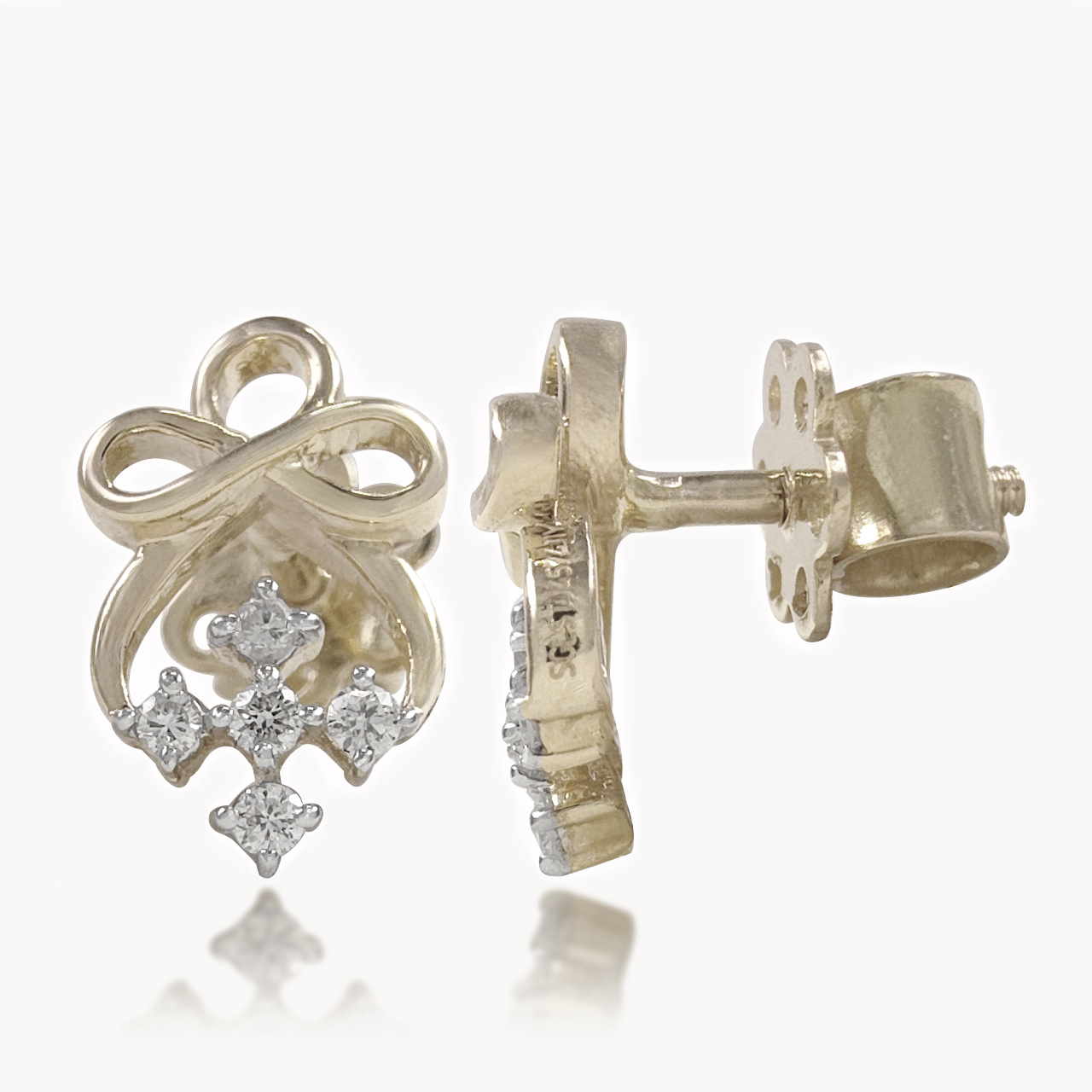 Aurika Knot Diamond Studs