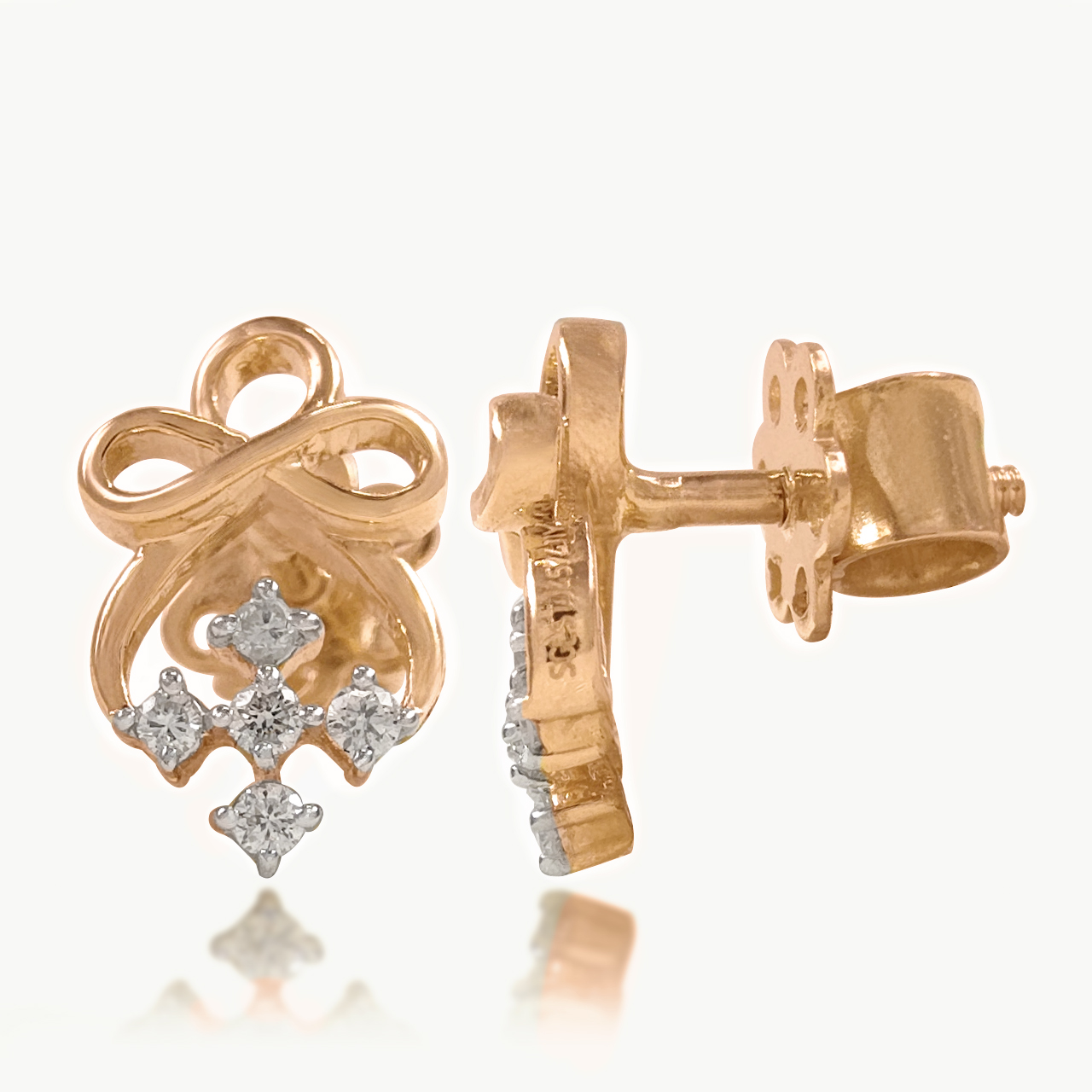 Aurika Knot Diamond Studs