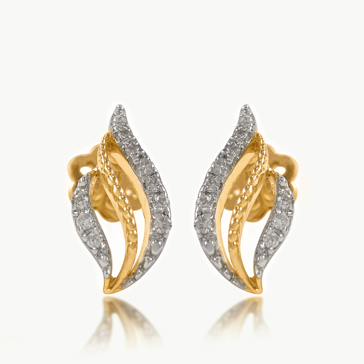 Velina Curve Diamond Studs
