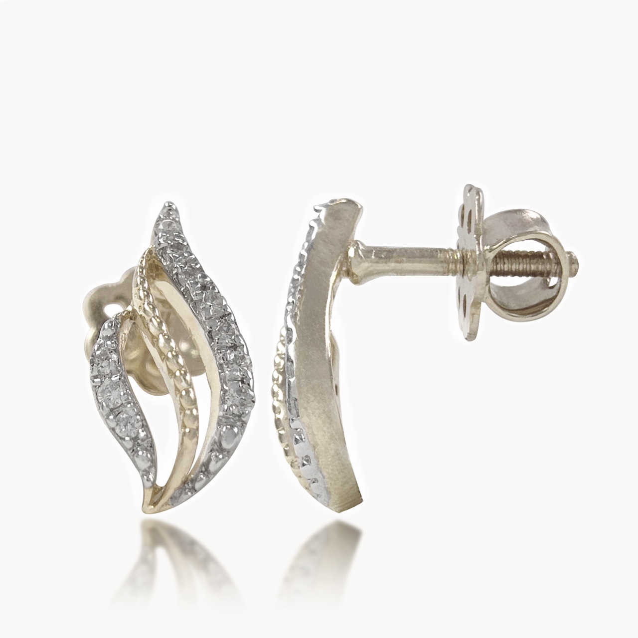 Velina Curve Diamond Studs