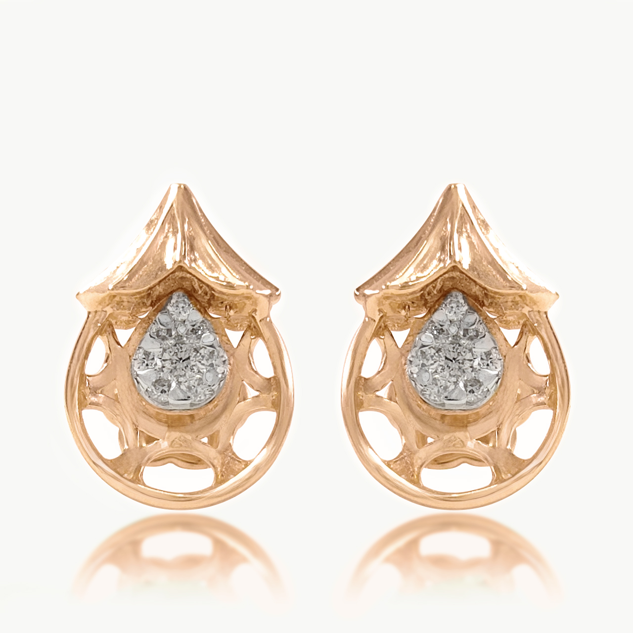 Tear Bloom Diamond Studs