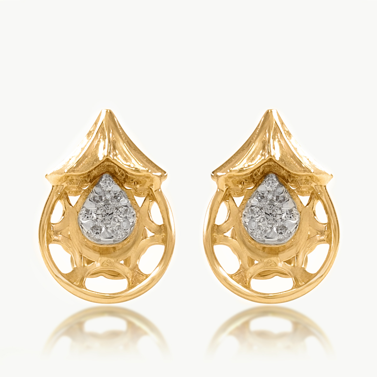Tear Bloom Diamond Studs
