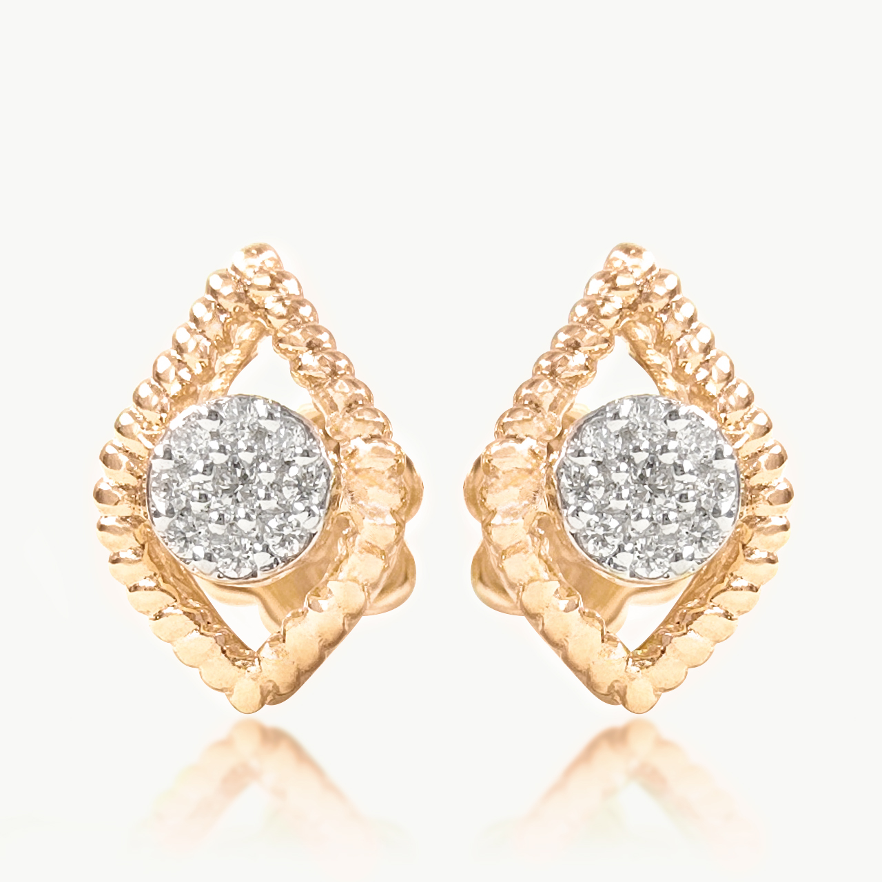 Donna's Delicate Diamond Studs