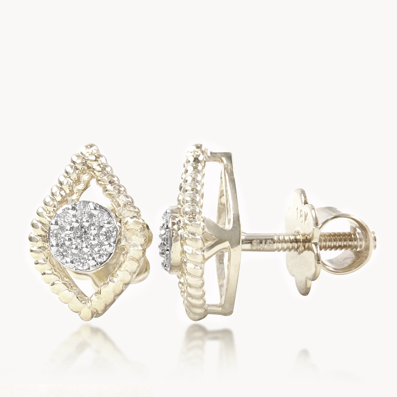 Donna's Delicate Diamond Studs
