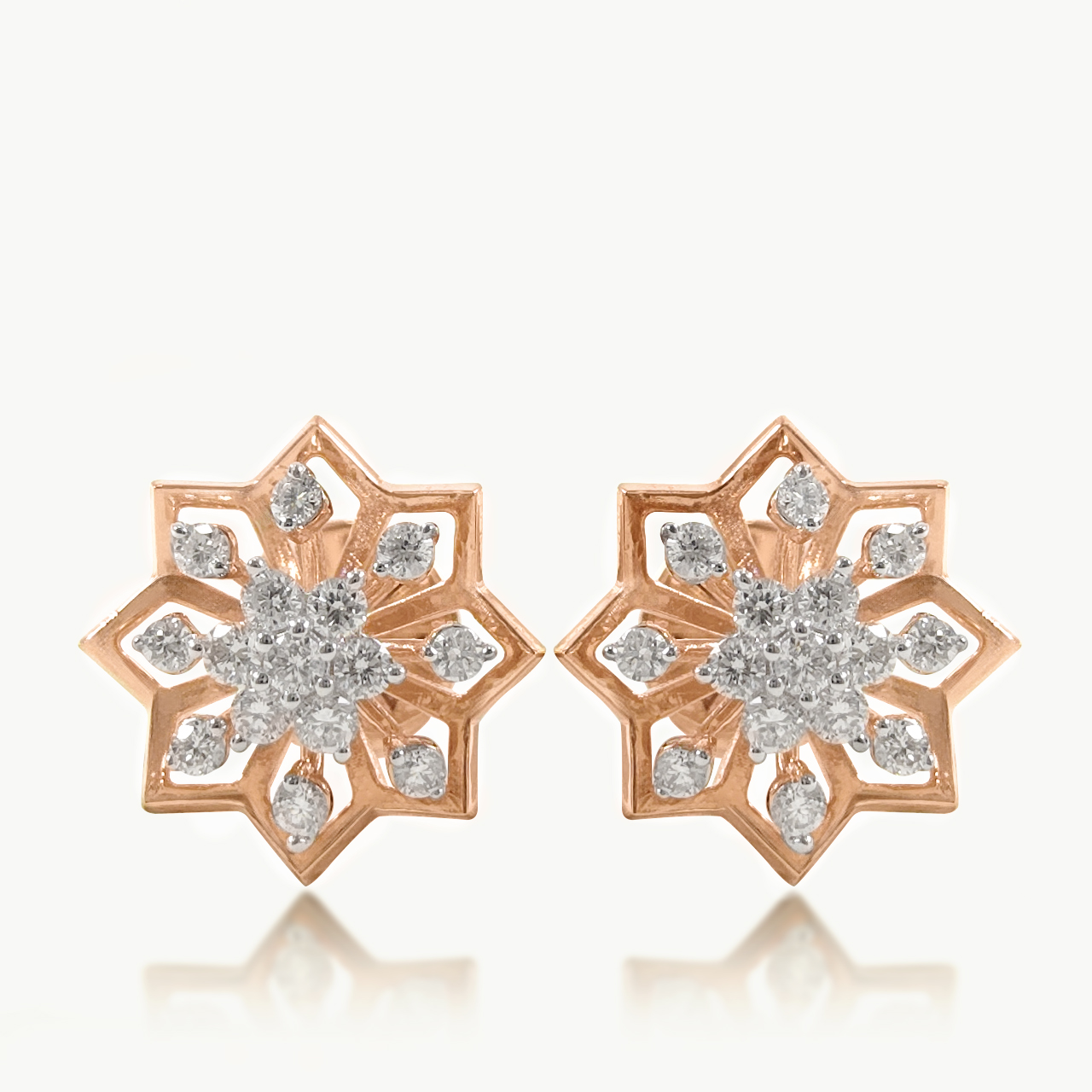 Frozen Bloom Diamond studs