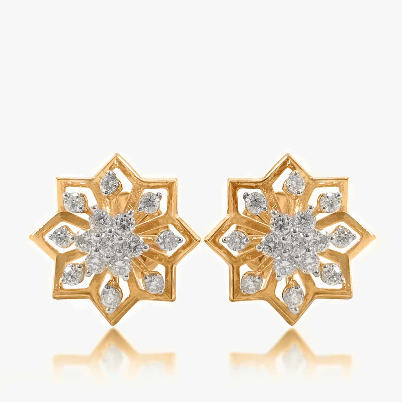 Frozen Bloom Diamond studs