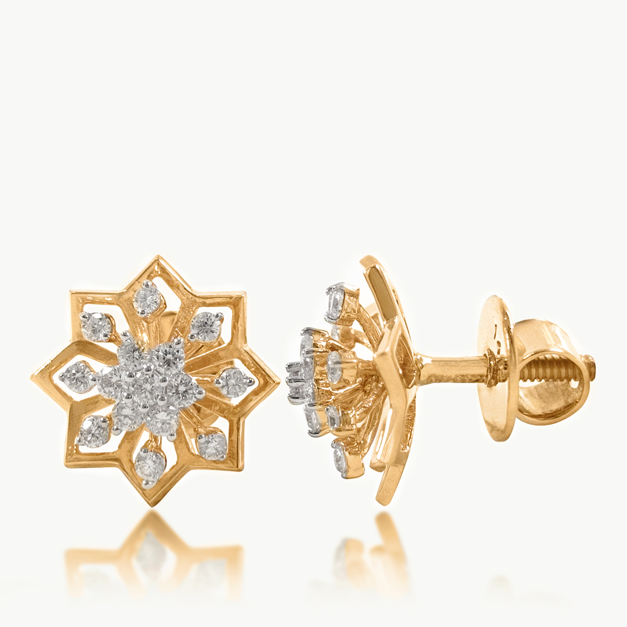 Frozen Bloom Diamond studs