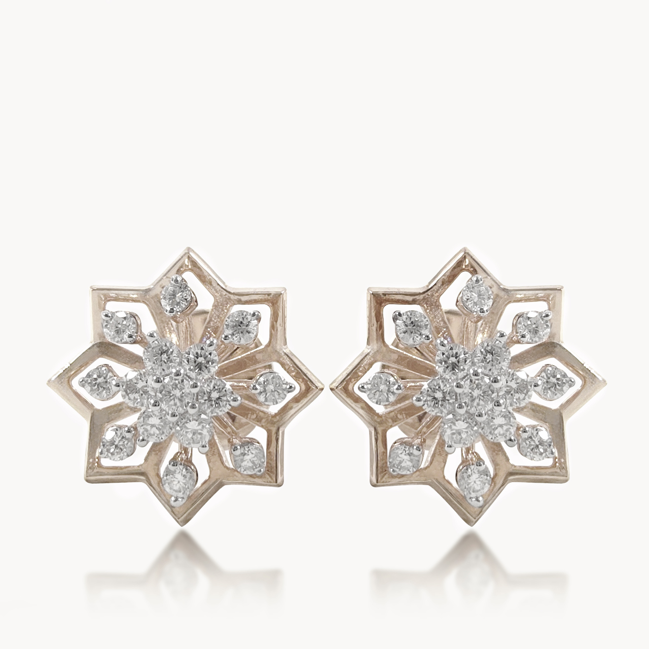 Frozen Bloom Diamond studs