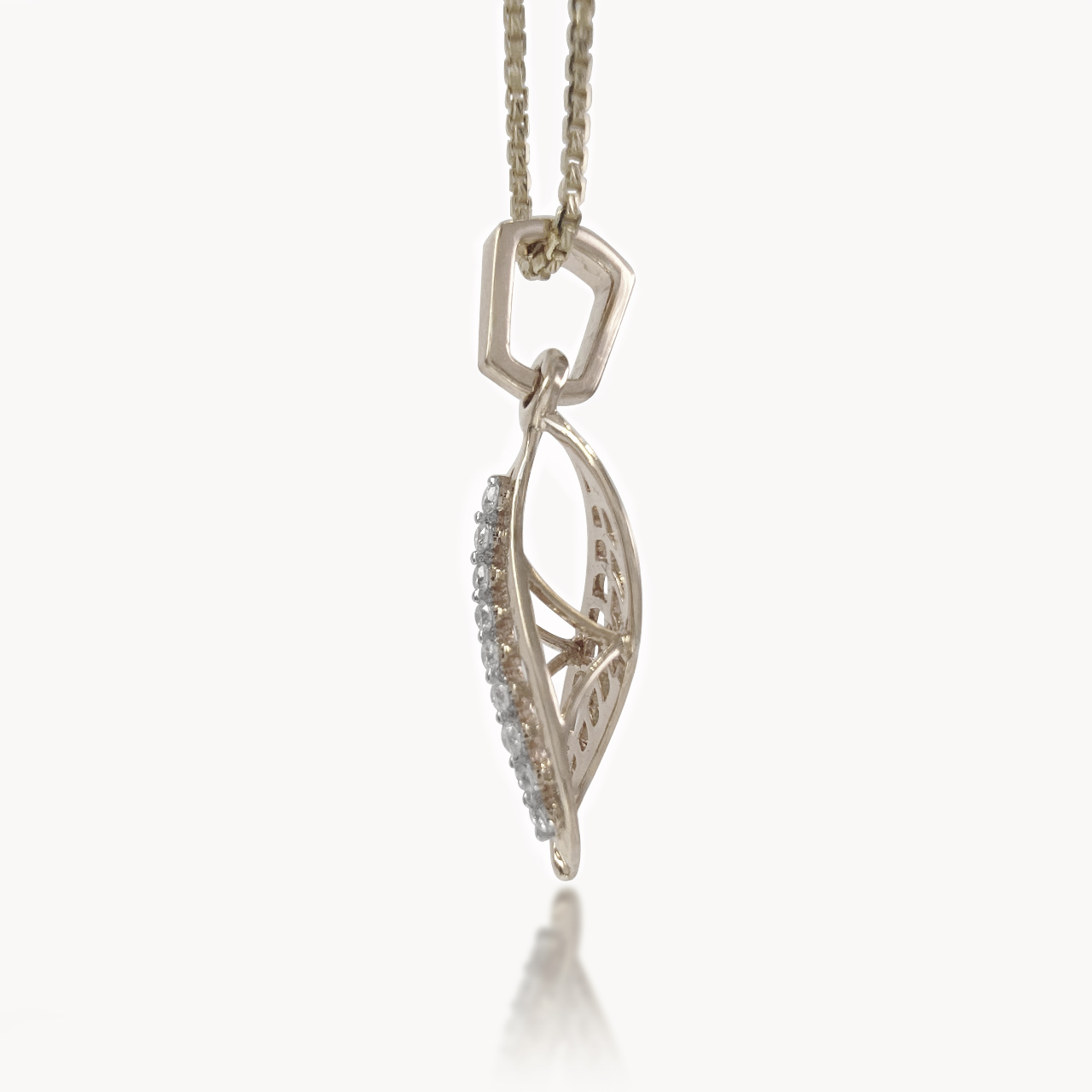 Vine Swirl Diamond Pendant