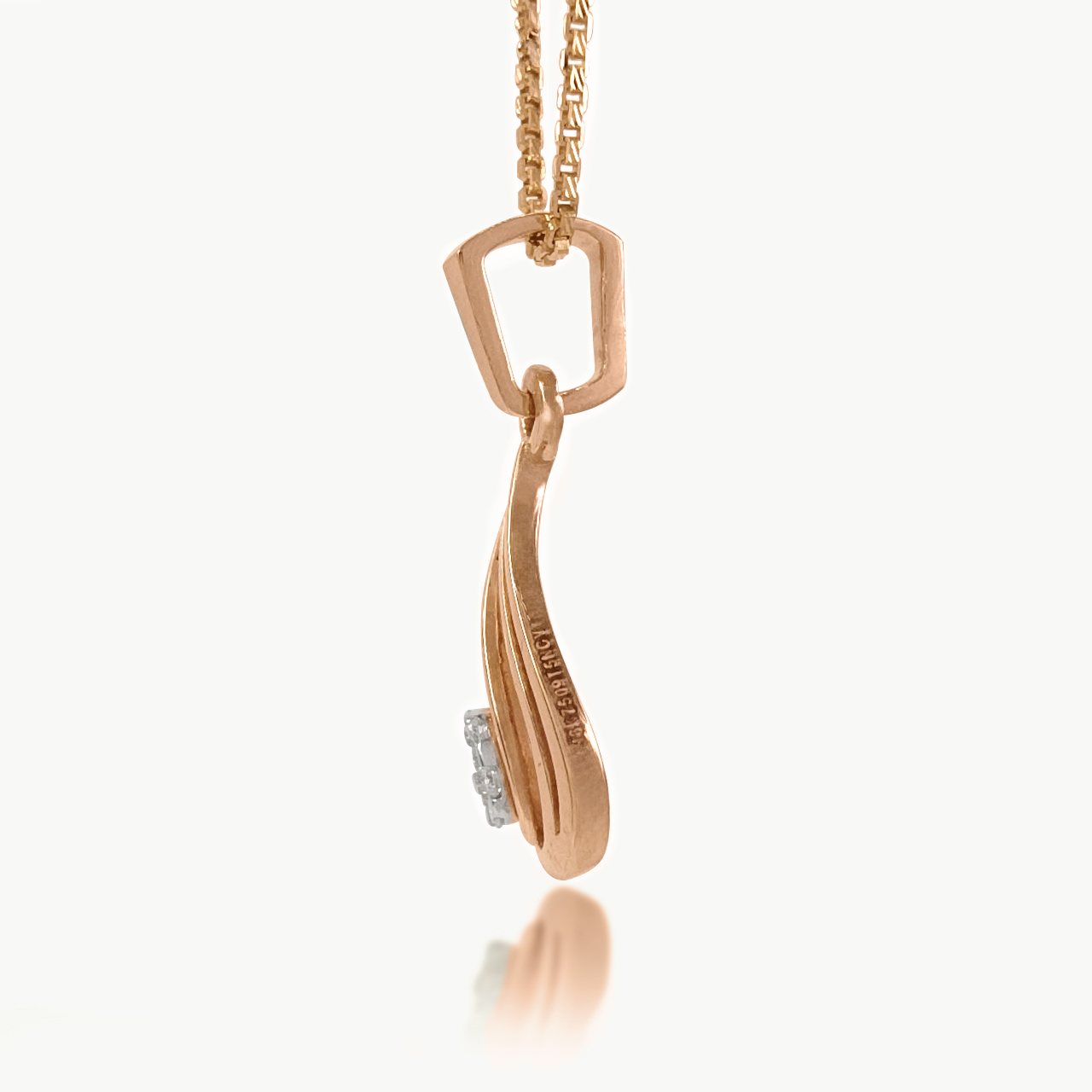 Lyric Curve Diamond Pendant