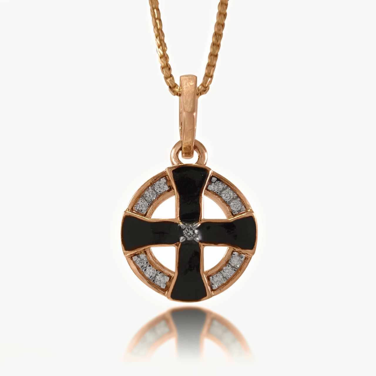 Celestia Cross Diamond Pendant