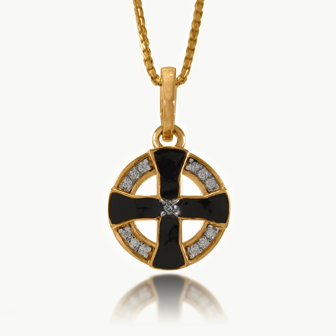 Celestia Cross Diamond Pendant