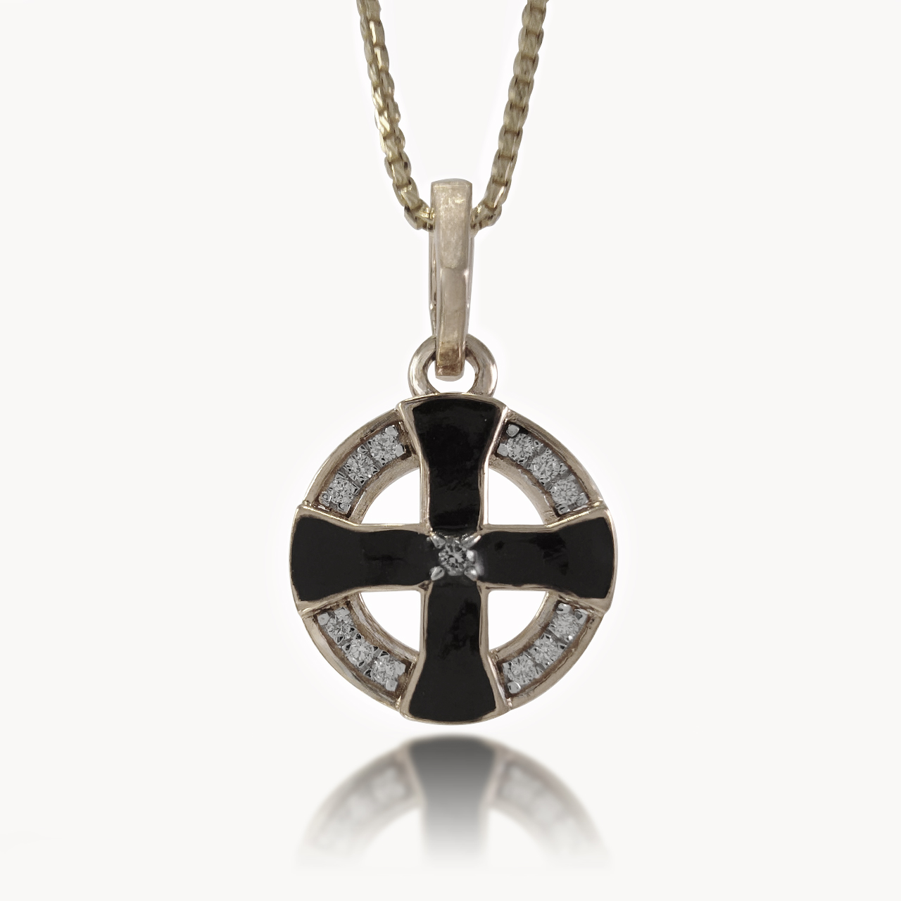 Celestia Cross Diamond Pendant