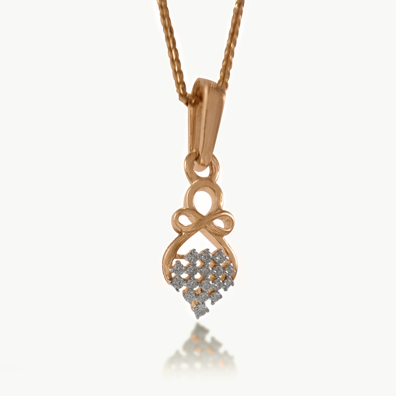 Aurika Knot Diamond Pendant